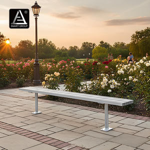 Muebles de jardín Bancos al aire libre Calle Aluminio Banco largo Asiento Banco de parque <span class=keywords><strong>Patio</strong></span> Banco de jardín <span class=keywords><strong>para</strong></span> Campus universitario Empresa - Product Image 1