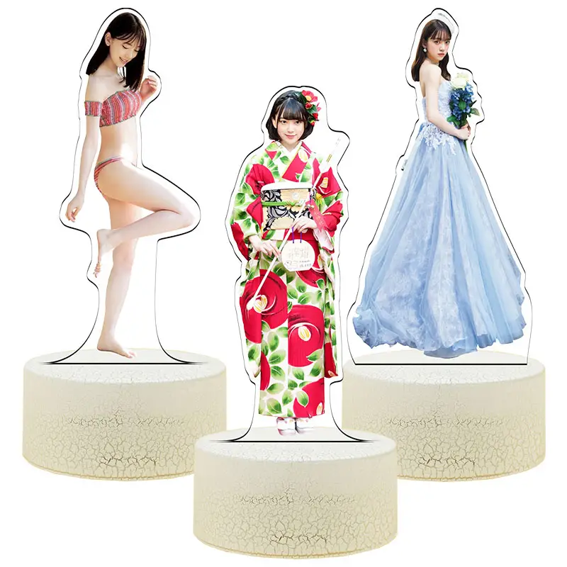 Nogizaka46 janpan Shiraishi Yoda Yuki Ma Saito Asuka artiste 3D derivatives LED Acrylic night light nightlight for gift idol