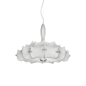 Modern Chinese Style Silk <b>Chandelier</b> 80cm Round E27 Single Head Living Room Bedroom <b>Lighting</b> - Product Image 4