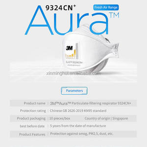Mascarilla Respiratoria Desechable de 5 Capas con Válvula 9324CN+ al por Mayor, Cubrebocas Antipolvo - Product Image 2