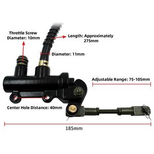 Pompe de frein arrière monobloc pour moto, VTT, moto tout-terrain, véhicule de plage, moto tout-terrain à freinage au pied - Product Image 2
