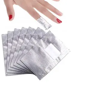 Beauty Product 100Pcs Individually Aluminum Foil Nail Polish Remover Pads For Salon & Home Use