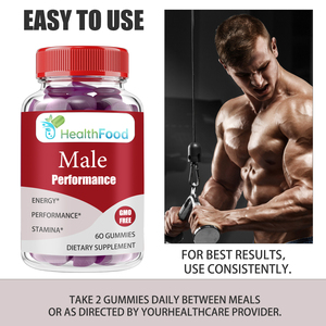 High Quality Male Performance Gummies with Total Carbohydrate Supports Stamina Support healthy Muscle Gummies - Product Image 4