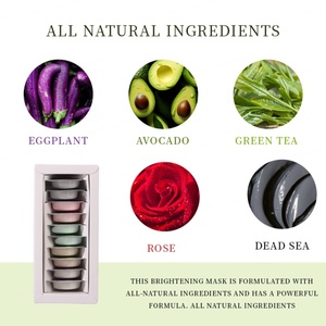 Kit de Mascarilla de Arcilla Personalizable, Mascarilla Facial de Té Verde, Eliminador de Acné y Puntos Negros, Control de Grasa, Cuidado de la Piel - Product Image 4