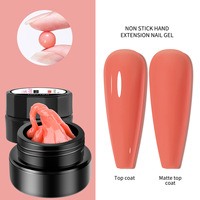 Gel d'extension d'ongles en gros, en pot, solide, pour sculpture et modelage, sans papier, anti-adhésif pour les mains