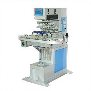 Machine d'impression rotative à quatre couleurs Tm4/C, semi-automatique, pneumatique, carrousel, pour cadran de montre, neuve - Product Image 3