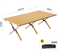 Table pliante d'extérieur, table portable pour camping, sac de rangement, stand en alliage d'aluminium, table de tourisme et de camping