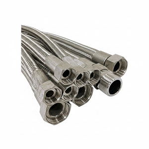 ท่อถัก PTFE SAE100 R14ความดันอุณหภูมิสูงสายสแตนเลส304 AN8 convoluted ทนทานสำหรับปั้มน้ำมัน - Product Image 1