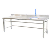 Table de collecte des déchets multifonctionnelle détachable en acier inoxydable 304 JINGDU S201, plan de travail pour la cuisine, capacité de charge de 300 kg/m
