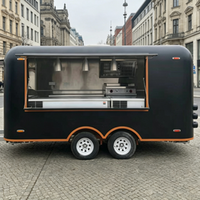 Remorque alimentaire personnalisable avec logo, chariot de restauration rapide pour glaces et snacks, meilleur prix