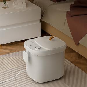 Baignoire de massage pour les pieds Lanbao Health, profonde, électrique, chauffante, portable, pour usage domestique, blanche, avec prise. - Product Image 3