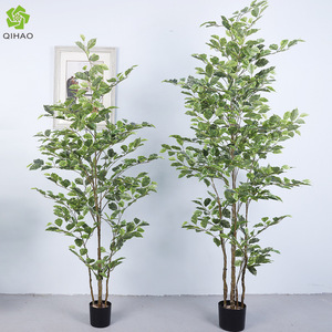Árbol Bonsái Artificial de Ficus de Dos Tonos, 200 cm+, Simulación Realista, Decoración para Interiores del Hogar, Decoración para Bodas - Product Image 4