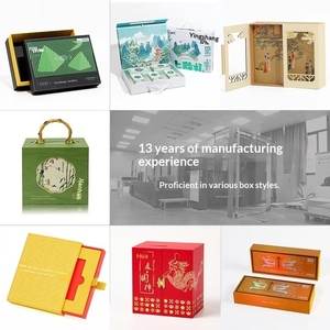 Artisan <b>Empty</b> Souvenir <b>Box</b> Premium Rectangular Cardboard <b>Gift</b> Case <b>for</b> Handcrafted Items - Product Image 1