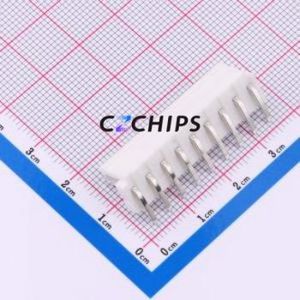 VH-9AW Wire-to-Board Pin Header Bent Lead Through Hole,P=3.96mm Connector 1x9P 3.96mm Right Angle Insert 9P - Product Image 2