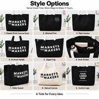 Sac fourre-tout en toile noir JC BASIC, durable, à fond large et soufflet, personnalisable avec logo, idéal pour le commerce de détail et la promotion