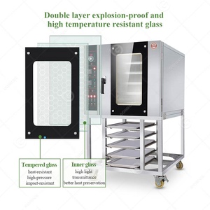 Gas prezzo elettrico in acciaio inox aria calda commerciale <span class=keywords><strong>pasticceria</strong></span> industria <span class=keywords><strong>forno</strong></span> a convezione con comandi digitali - Product Image 6