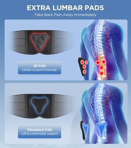 Nylon thoáng khí lưới vải trở lại Brace 3D thắt lưng Pad 6x hỗ trợ vành đai mềm thấp hơn giảm đau lưng cho nam giới/phụ nữ thoát vị đĩa - Product Image 4