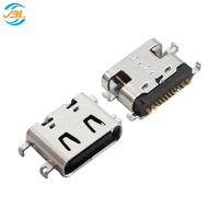 Connecteur de type C 16 broches personnalisé en gros remplacer TE Molex JST USB SMT Port de prise de charge 16p femelle Port de prise de charge de type C