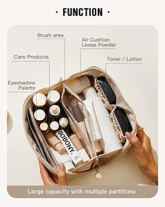 Borsa da Viaggio per Trucchi Grande Capacità, Beauty Case Impermeabile Portatile per Donne, Organizer per Cosmetici - Product Image 2