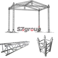 Soporte de DJ portátil de orientación en línea las 24 horas, armazón de techo resistente a la oxidación de aleación de aluminio para eventos de escenario, armazones de espiga para facilitar