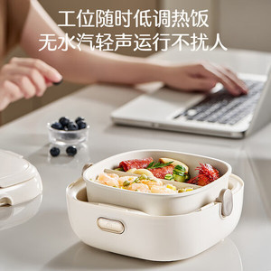 Boîte à lunch électrique 1L avec pot intérieur en acier inoxydable, commande mécanique, fonction minuterie, pour usage au bureau - Product Image 1