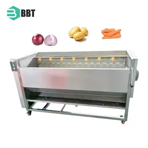 Dry Vegetable Dragon Fruit Washing Machine Automatic Brush Dates Cleaning Machine For Sale