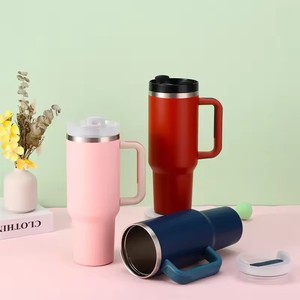 Borraccia Termica Minimalista da 40 oz con Cannuccia, <span class=keywords><strong>Tazza</strong></span> Termica a Doppia Parete per Scuola, Disponibile negli USA - Product Image 4