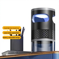 Lampe anti-moustiques d'intérieur à aspiration, photocatalytique, USB, piège automatique d'attraction et d'élimination, rechargeable par USB, faible bruit