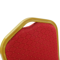 Nouvelle Chaise de Banquet pour Fêtes, Chaise de Mariage Royale Dorée Chavari, Chaise d'Hôtel Rouge Fantaisie pour Événements et Complexes Hôteliers avec Coussins