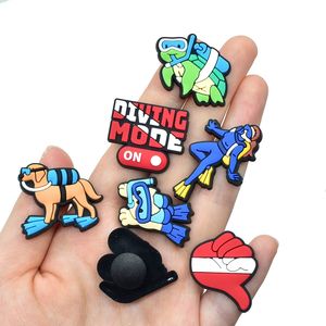 Dijes para Zapatos de Buceo con Temática de Playa y Mar, Regalos Promocionales, Decoración de Zapatos de Buceo con Tiburón para Vacaciones de Verano, Dijes para Zapatos de Natación - Product Image 3