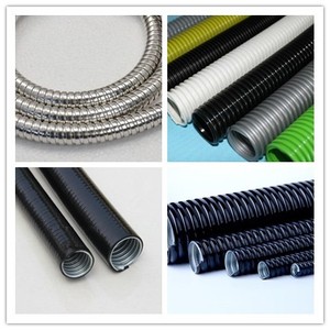 Gaine de protection de câble en acier flexible de 5 mm, recouverte de <span class=keywords><strong>PVC</strong></span>, imperméable, résistante à la corrosion - Product Image 2