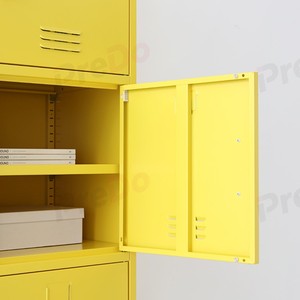 Mueble Metálico Moderno para Sala de Estar con 2 Cajones y 2 Compartimentos, Armario de Almacenamiento que Ahorra Espacio para el Hogar, Oficina o Entrada - Product Image 5