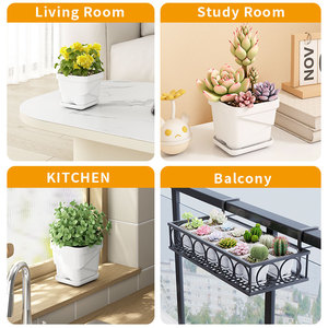 Vaso in <span class=keywords><strong>plastica</strong></span> con controllo radicale, protezione delle radici e anti-marciume per piante, ideale per balconi, piccole serre e semenzai - Product Image 6