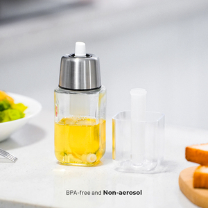 Nuova cucina quadrato in vetro trasparente aceto <span class=keywords><strong>olio</strong></span> d'oliva pompa spruzzatore bottiglia <span class=keywords><strong>olio</strong></span> da cucina Mister dispenser <span class=keywords><strong>per</strong></span> barbecue - Product Image 5