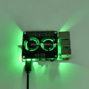 Placa de Expansión con Doble Ventilador para Raspberry Pi 5/4B, con Refrigeración Activa y Luz Ambiental LED - Product Image 5