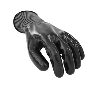 Găng tay kiểm tra Nitrile Đen kháng dầu bột miễn phí dây đeo cổ tay máy có thể giặt Găng tay Nitrile hộp 100 - Product Image 2