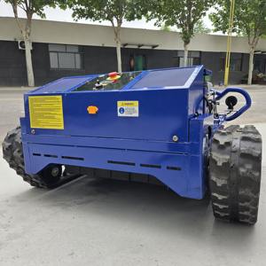 Tondeuse à gazon à chenilles électrique télécommandée avec une largeur de coupe de 800mm Forte adaptabilité pour la manipulation de divers terrains - Product Image 5