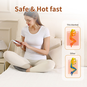 Fabricantes Calentador de calefacción King Size Manta eléctrica calentada para <span class=keywords><strong>cama</strong></span> con controlador de apagado automático - Product Image 3