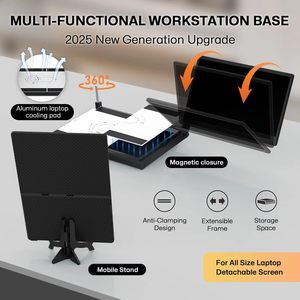 Kwumsy 14 "<span class=keywords><strong>Compatible</strong></span> avec Win <span class=keywords><strong>Mac</strong></span> OS Easy Folding With Stand Triple Portable Monitor Dual Extra LCD Screen - Product Image 6