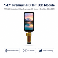 Écran LCD TFT de 1,47 pouce, résolution 172x320, pilote SPI 4 fils ST7789, petit écran IPS pour appareils connectés