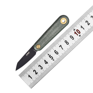 Navaja de Bolsillo de Estilo Tradicional <span class=keywords><strong>Sanrenmu</strong></span>, Superventas, Hoja de 38 mm con Mango de Micarta de Alta Calidad, Cuchillo para Abrir Cajas Express - Product Image 2