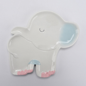 Encantadora Maceta <span class=keywords><strong>de</strong></span> Cerámica Blanca con Forma <span class=keywords><strong>de</strong></span> <span class=keywords><strong>Elefante</strong></span>, con Orejas y Patas Rosadas, Hermoso Porta Macetas con Temática Animal para Decoración - Product Image 4