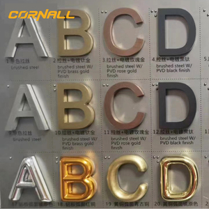 Numero civico a led per esterni in metallo luminoso retroilluminato moderno da 6 pollici con luce - Product Image 5