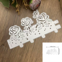 Matériel de découpe et d'embossage en acier au carbone pour scrapbooking DIY, modèle de découpe de roses fait main pour enfants et parents, modèle de gravure de quincaillerie