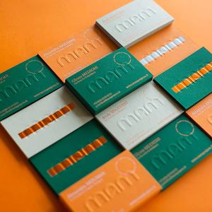 Kartu nama kertas seni dengan logo warna-warni custom, cetak ucapan terima kasih berkualitas tinggi untuk promosi - Product Image 2