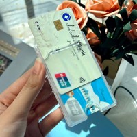 Étui de protection magnétique givré mat en PC transparent avec double fente verticale pour cartes, compatible avec 17 I18e