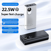 Batterie externe haute capacité 30000 mAh à succès avec quatre sorties USB Type-C, charge rapide PD 22,5 W et affichage LED