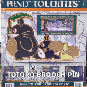 Spilla in Lega di Alta Qualità Marca XINLAI con Stile Animale in Cloisonné Dorato, Stampa Digitale Anime <span class=keywords><strong>TOTORO</strong></span>, Regalo per Fan in Metallo - Product Image 2