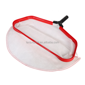 Écumoire de <span class=keywords><strong>piscine</strong></span> filet blanc en plastique utilisé épaissir les fibres acryliques filet blanc en eau profonde râteau à feuilles en plastique pour étang paysager - Product Image 2