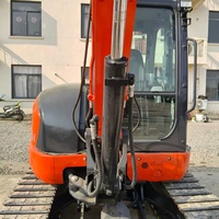 Mini-excavatrice Kubota KX163-5 d'occasion d'origine japonaise, 6 tonnes, à bras court, 370 heures, faible nombre d'heures de fonctionnement, mini-excavatrices d'occasion
